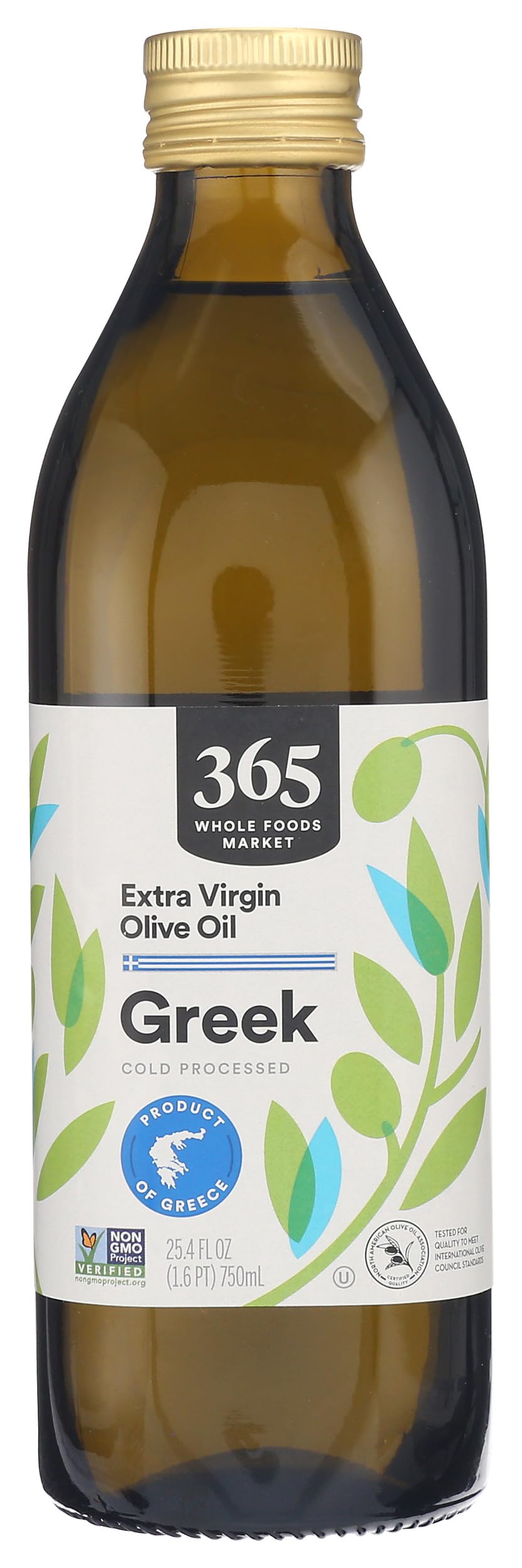 Whole Foods Market 365 Extra Virgin Greek Olive Oil - Premium Quality, Heart-Healthy, Cold Pressed, Versatile Cooking Oi